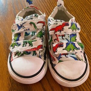 Toddler Size 5 Dinosaur Print Sneakers